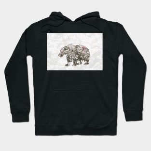 Double Exposure: Bear and Flowers Hoodie